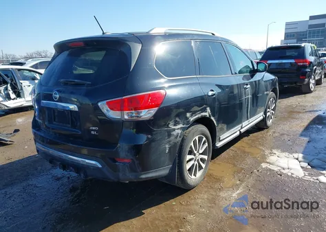 2016 Nissan Pathfinder Sl z USA, uszkodzony, nr VIN 5N1AR2MM5GC626604